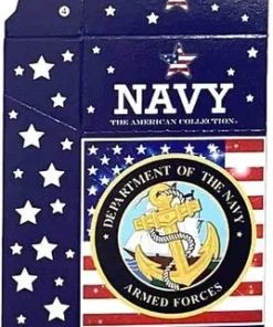 Zigaretten-Faltschachtel USA Navy Motiv 20er