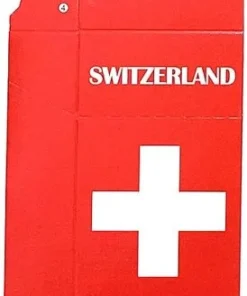 Zigaretten-Faltschachtel Switzerland Kreuz Motiv 20er