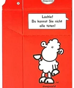Zigaretten-Faltschachtel sheepworld lächle Motiv 25er
