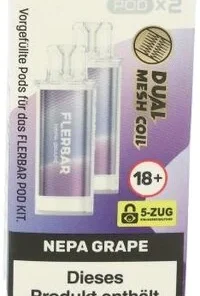 Flerbar Pod Nepa Grape Prefilled Pods 2x2ml 20mg