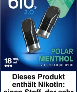 blu 2.0 Podpack 1,9ml Polar Menthol 18mg/ml Nikotin 2er