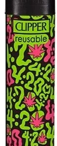 Clipper Feuerzeug Acid Pattern 1v4 Schriftzug 4:20