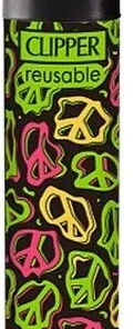 Clipper Feuerzeug Acid Pattern 3v4 Peace