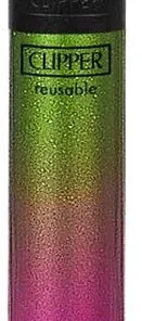 Clipper Feuerzeug Crystal Gradient grün-rosa