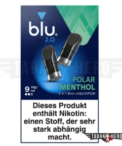 Blu 2.0 Polar Menthol Vape Pods 9mg (1×2 Stück)