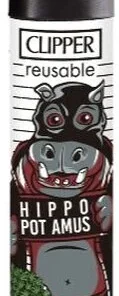 Clipper Feuerzeug Mugshots 4v4 HIPPO POT AMUS