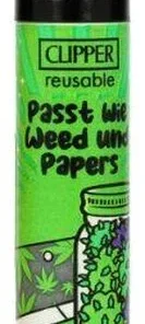 Clipper Feuerzeug Passt! 2v4 Passt wie Weed und Papers