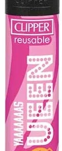 Clipper Feuerzeug Pink Power 4v4 YAAAAAAAS QUEEN