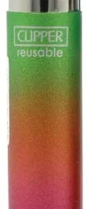 Clipper Feuerzeug Triple Gradient 2 5v8 Grün, Orange, Pink