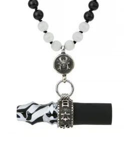 Japona Hookah Samurai Beads Mouth Tip White