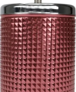 Drehascher Waffeldekor chrom/rose