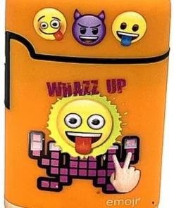 Easy Torch emoji Whazz up Motiv Feuerzeug orange