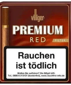 Villiger Premium Red Vanille Zigarillos mit Filter (20 Stück)