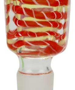 Steckerkopf für Bong Glas rot 14.5mm