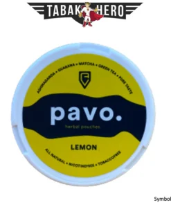 Pavo Lemon Kautabak herbal pouches Nikotinfrei (12g) MHD