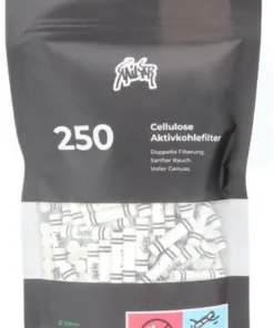 Kailar Cellulose Slim Aktivkohlefilter 5,9 mm 250 Stk. weiß