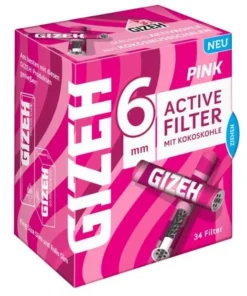 Gizeh Filter Aktivkohle Pink (34 Filter)