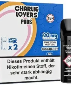 Charlie Lovers Prefilled Pod 2x2ml Blueberry 20mg