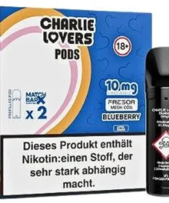 Charlie Lovers Prefilled Pod 2x2ml Blueberry 10mg