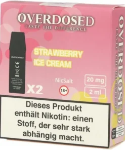 Overdosed Prefilled Pods Strawberry Ice Cream 2x2ml 20mg