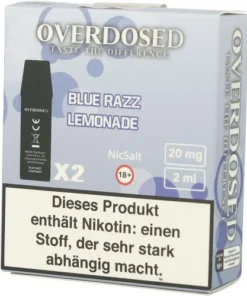 Overdosed Prefilled Pods Blue Razz Lemonade 2x2ml 20mg