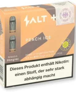 Salt Plus Peach Ice Prefilled Pods 2x2ml 20mg