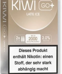 KIWI GO+ Prefilled Pods Latte Ice 2x2ml 20mg