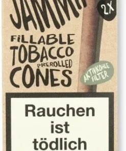 Jammin Fillable Tobacco Prerolled Cones 2 Stück