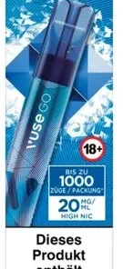 Vuse Go 1000 Blueberry Ice 20mg Einweg E-Zigarette
