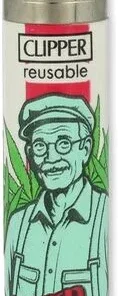 Clipper Feuerzeug Family Weed 4v4