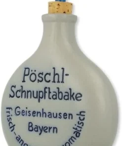 Pöschl Schnupftabak Flasche Steingut ca. 19,5cm hoch