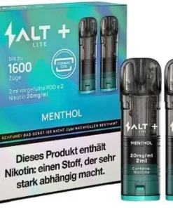Salt Plus Lite Menthol Prefilled Pods 2x2ml 20mg