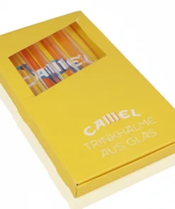 Camel Trinkhalme aus Glas 4 Stk.