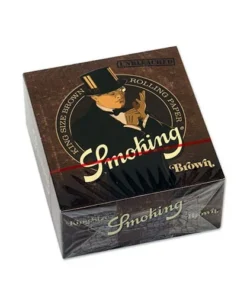 DISPLAY 50 Heftchen à 33 Blättchen Zigarettenpapier Smoking Brown King Size