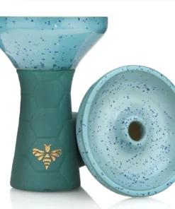Bee Hookah Phunnel Light Blue – Half Glazed Light Blue