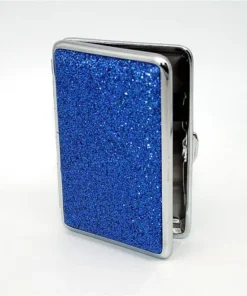 Zigarettenetui It´s cool Glitter, für 14 Zigaretten, blau