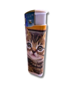 Lux Feuerzeug Elektro Katze Weiß