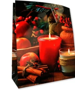 Geschenktüte Kerzen TBH 26x32x12cm 1 Stk.