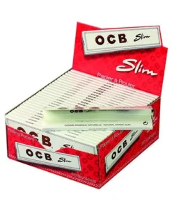 DISPLAY 50 Heftchen à 32 Blättchen Zigarettenpapier OCB Weiss Slim Long