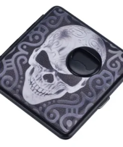 Etui mit Flaschenöffner Totenkopf Tribal