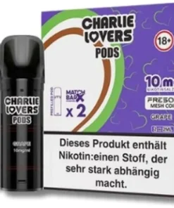 Charlie Lovers Prefilled Pod 2x2ml Grape 10mg