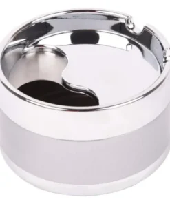 Aschenbecher Klappaschenbecher 8cm chrom (1 Stück)