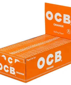 OCB Orange Zigarettenpapier – Display mit 50 Heften à 50 Blatt
