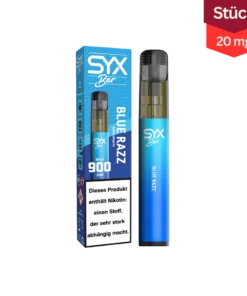 Syx Bar Vape E-Zigarette Blue Razz 20 mg 900 Züge (1 Stück)