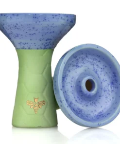 Bee Hookah Phunnel Green – Half Glazed Blue Dark Blue