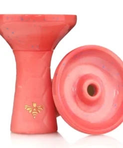 Bee Hookah Phunnel Pink – Half Glazed Pink Blue
