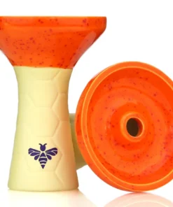 Bee Hookah Phunnel Yellow – Half Glazed Orange