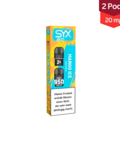 Syx Pod Vape E-Zigarette Mango Ice 20mg (1×2 Stück)