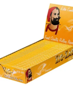 Zig-Zag Gelb No.606 Zigarettenpapier Display 25 Heftchen à 50 Blättchen
