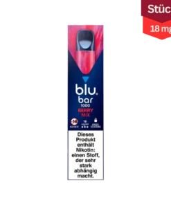 Blu Bar 1000 Berry Mix Vape Einweg E-Zigarette 18mg